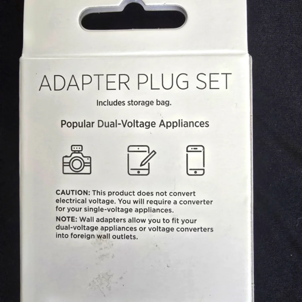 NEW! TravelSmart Adapter Plug Set - White! Ecellent For Traveling See Details!